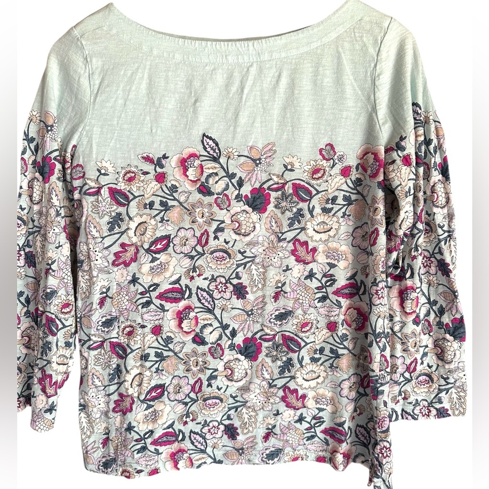⬅️LOFT Floral Top Boat Neck S